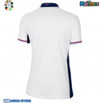 Camisa de Futebol Inglaterra Equipamento Principal Mulheres Europeu 2024 Manga Curta